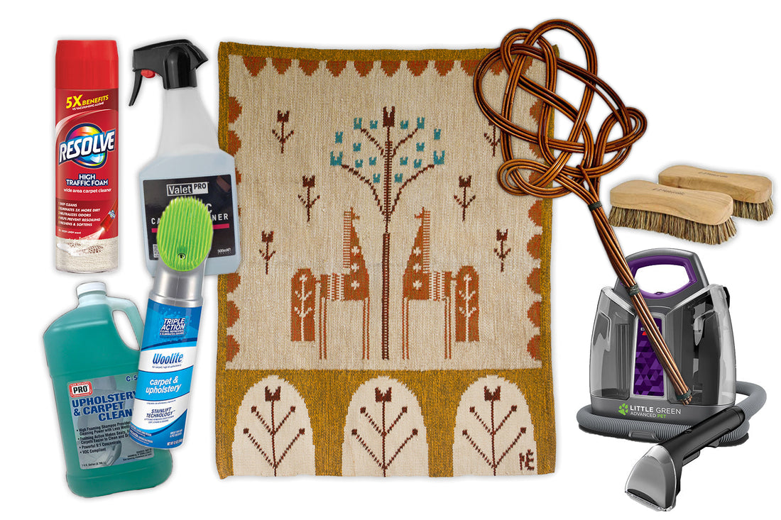 how to clean a handwoven tapestry