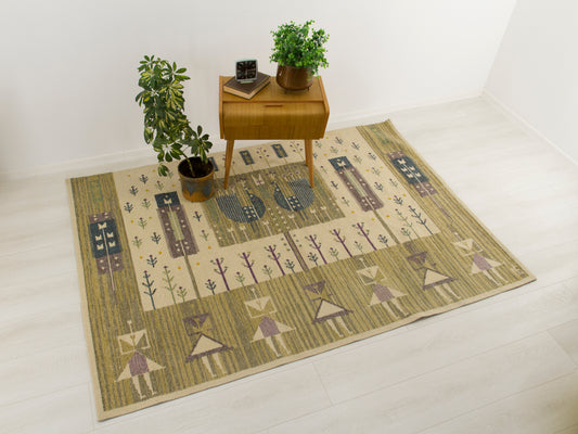 large vintage tapestry by Eva Nemeth designer, large wall art 1960s 1970s