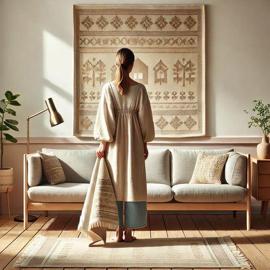 how to hang a tapestry