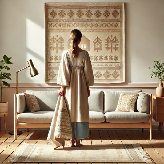 how to hang a tapestry